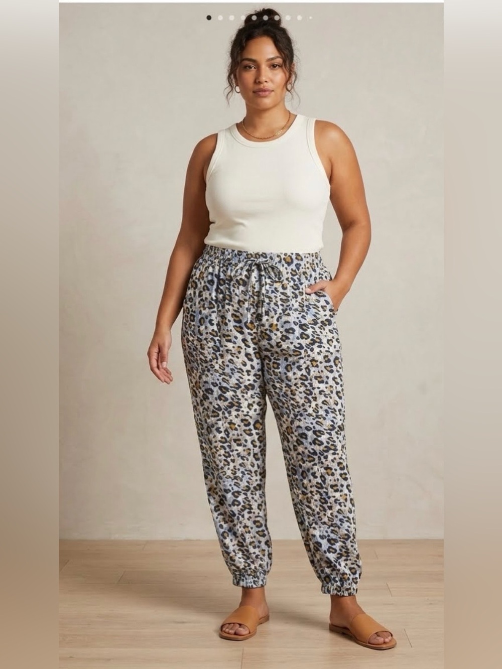 BOHEMIAN  Y2K Vintage Harem Leopard Print Joggers - Pants XXL